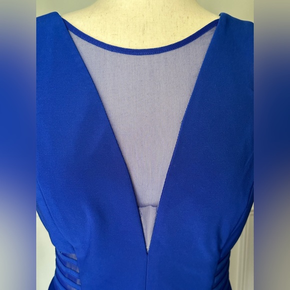 Morgan & Co. Royal Blue Long Special Occasion Dress Juniors 13 - Picture 2 of 12
